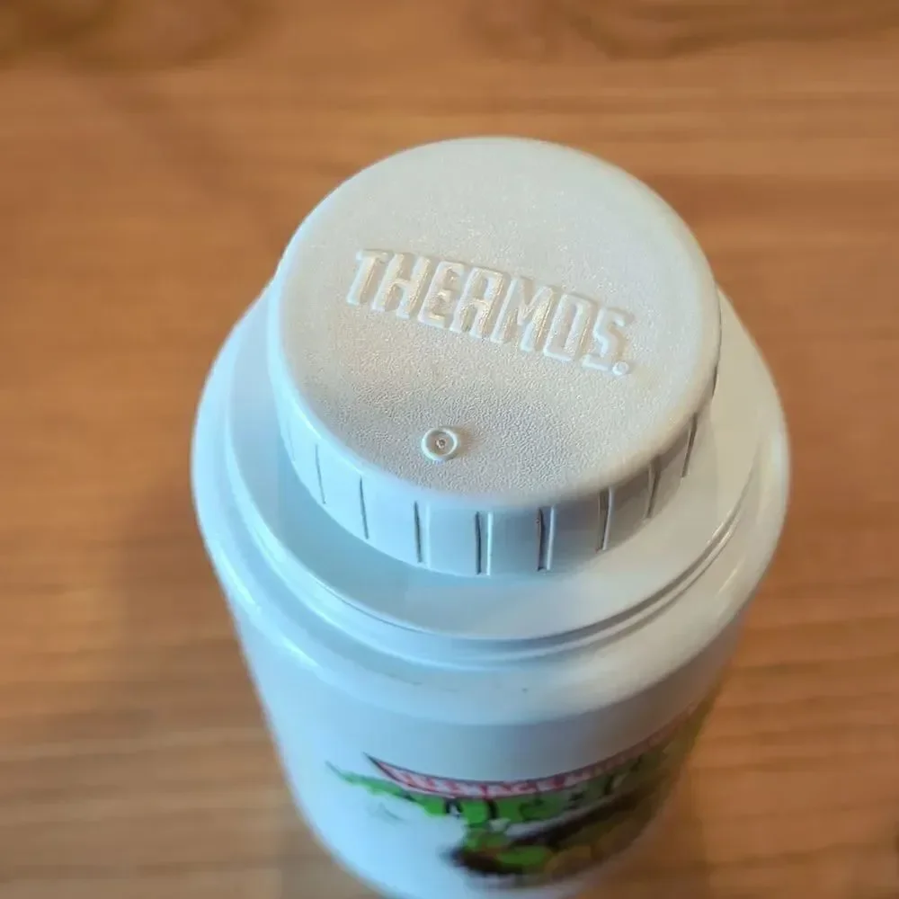 Vintage Ninja Turtles Thermos Children's Travel Mug, 1990 Mirage Studios